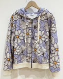 might-T by Kumiko Watari Nest print zip-up hoodie