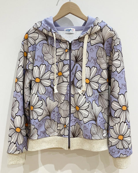 might-T by Kumiko Watari Nest print zip-up hoodie