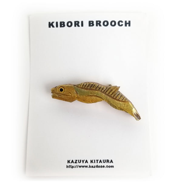 Kitaura Kazuya Kibori Brooch (M)