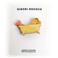 Kitaura Kazuya Kibori Brooch (D)