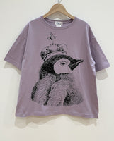 might-T by Kumiko Watari King Penguin Oversized T-shirt Mauve